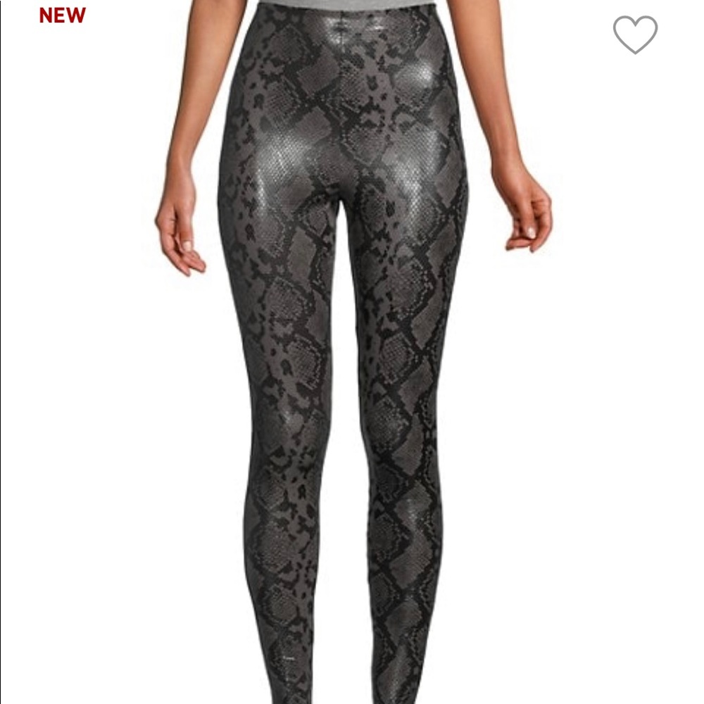 Commando Snake-Print Faux Leather High-Waisted Leggings
